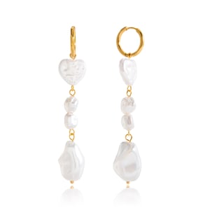 1 Pair Elegant Droplet Stainless Steel Gold Color Women's Drop Earrings h5