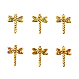 1 Piece Light Luxury Small Dragonfly  Stainless Steel   Gold Color  Women's Pendants h5 Picture3