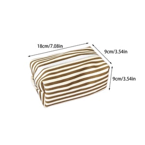 1 Piece Simple  Casual Strip Polyester Women's Makeup Bags h5 Picture5