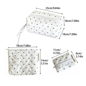 1 Piece Simple Series Cute Polka Dots Women's Makeup Bags h5 Picture6