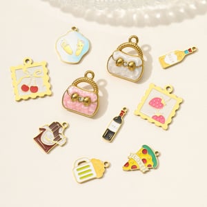 1 Piece Simple Series Cute Food Stainless Steel Gold Color Women's Pendants h5 Picture4