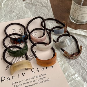 1 Piece Romantic Simple Gradient Color Acetate Women's Hair Ties h5 Picture3
