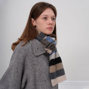 1 Piece Vogue Stripe Polyester Women's Winter Scarves h5 Picture4