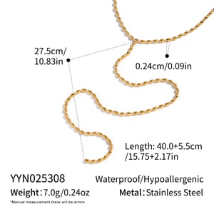 1 Piece Y-shaped Tassel Beads Pendant Necklace h5