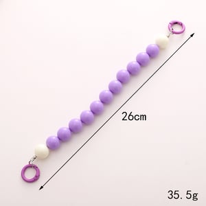 1 Piece Colorful Acrylic Beads  Phone Chain h5 Picture4