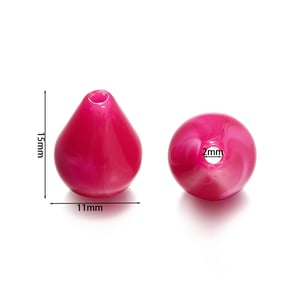 1 Bag of Daily Droplet Acrylic Jewelry Beads h5 Picture4