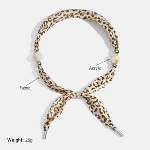 1 Piece Retro Leopard Print Fabric Scarf Necklace h5 Picture2