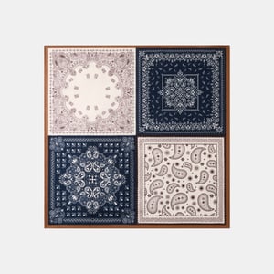 1 Piece Retro Patchwork Cashew Flower Rayon Women's Bandana h5