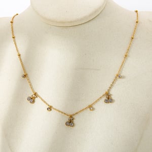 1 Stück luxuriöse elegante Frucht-Anhänger-Halsketten aus Edelstahl für Damen h5 Bild4