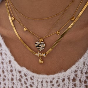 1 Piece Stylish Heart Stainless Steel Gold Color Women's Pendant Necklaces h5 Picture5