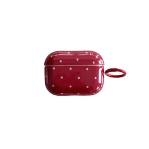 1 Piece Vintage Burgundy Polka Dots  Women's Earphone Case h5 Picture4