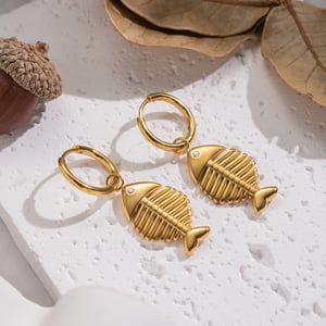 Fish Stainless Steel Necklace Set h5 Picture6