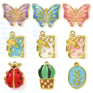 1 Piece Radiant Butterfly Stainless Steel Gold Color Women's Pendants h5 Picture5