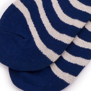 1 par de calcetines clásicos de algodón a rayas para mujer hasta la pantorrilla h5 Imagen4
