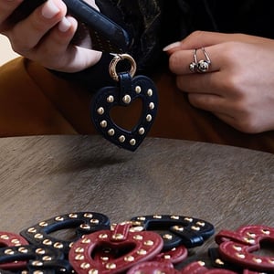 1 Piece Classic Series Vintage Punk Heart PU Women's Bag Charms h5 Picture4