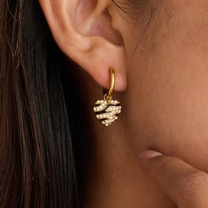 1 Pair Romantic Leopard Print Stainless Steel Gold Color Women's Drop Earrings h5 Picture3