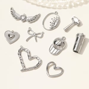 1 Piece Simple Heart Stainless Steel Women's Pendants h5 Picture3