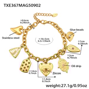 Geometric Figure Stainless Steel Gold Color Zircon Women's Jewelry Sets h5