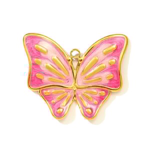 1 Piece Radiant Butterfly Stainless Steel Gold Color Women's Pendants h5