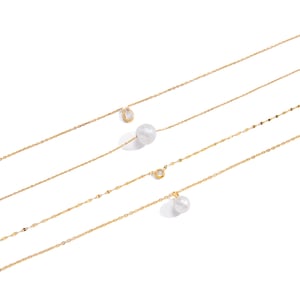 1 Piece Elegant Bead Stainless Steel Gold Color Women's Pendant Necklaces h5 Picture6