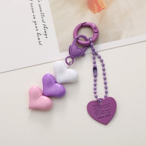 1 Piece Sweet Heart Acrylic Keychain h5