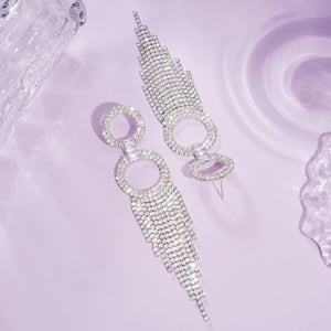 1 Pair Festive Series Tassel Circle Dangle Earrings h5 Picture3