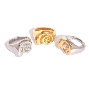 1 Piece Simple  Retro Animal Stainless Steel  Gold Color  Women's Statement Rings h5 Picture5