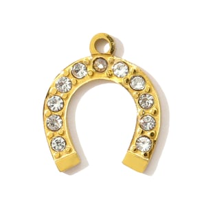 1 Piece Luxurious Heart Stainless Steel Gold Color Women's Pendants h5