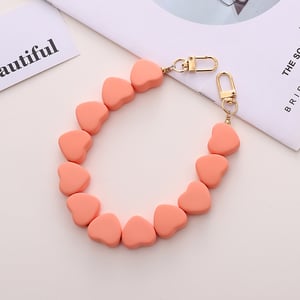 1 Piece Sweet Heart Acrylic Phone Chain h5
