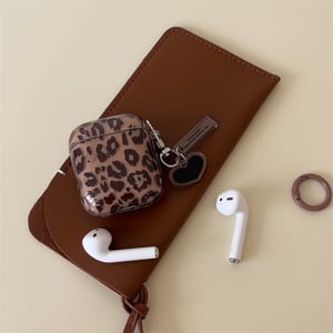 1 Piece Translucent Leopard Print Women's Earphone Case h5 Picture2