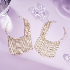 1 Pair Festive Series Tassel Circle Hoop Earrings h5 Picture2