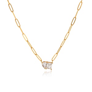 1 Piece Luxurious Irregular Shape Stainless Steel Zircon Women's Pendant Necklaces h5 Picture6