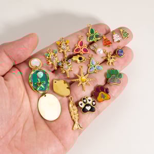 1 Piece DIY MIni Fruit Christmas Stainless Steel   Gold Color  Women's Pendants h5 Picture3