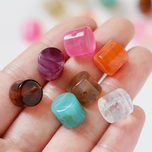 1 Bag of Cylindrical Gradient Color Acrylic Jewelry Beads h5 Picture4