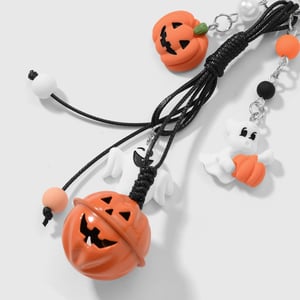 1 Piece Pumpkin Skull Bell Alloy Bag Charm h5 Picture4