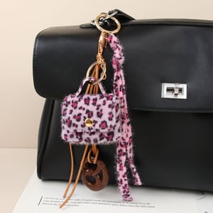 1 Piece Romantic Series Retro Leopard Print PU Women's Bag Charms h5 Picture3