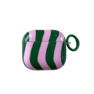 1 Piece Fashionable Color  Blocked Wave Stripes Women's Earphone Case h5 Picture3