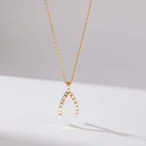 1 Piece Classic Irregular Shape Stainless Steel Gold Color Zircon Women's Pendant Necklaces h5 Picture5