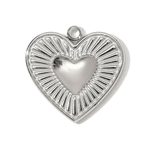 1 Piece Simple Heart Stainless Steel Women's Pendants h5