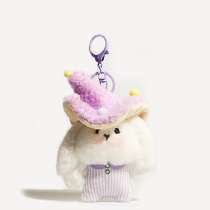 1 pieza de adornos para bolso de mujer de fibra de poliéster con diseño de conejo h5 Imagen4