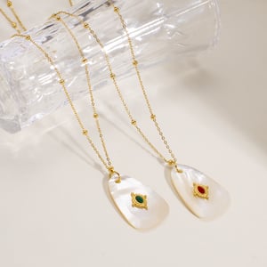 1 Piece  Elegant Irregular Shape Natural Stones Women's Pendant Necklaces h5 Picture2