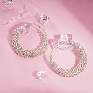 1 Pair Festive Series Circle Alloy Hoop Earrings h5 Picture3