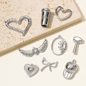 1 Piece Simple Heart Stainless Steel Women's Pendants h5 Picture4