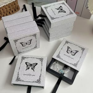 Butterfly Paper Jewelry Box Customized Logos Available h5 Picture2