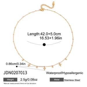 1 Piece Sophisticated Cross Stainless Steel Gold Color Zircon Women's Pendant Necklaces h5 Picture2