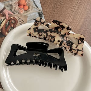 1 Piece  Cute Mixed Color Gradient Color Acetate Women's Hair Claws h5 Picture3