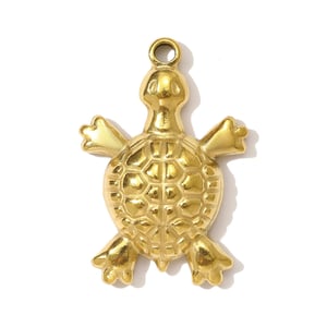 1 Piece Classic Animal Stainless Steel Gold Color Women's Pendants h5