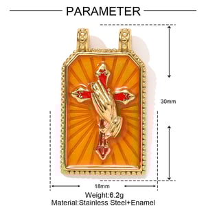 1 Piece Luxurious Tarot Stainless Steel Gold Color Women's Pendants h5 Picture2