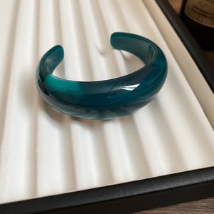 1 Piece Gradient Color Acrylic Cuff Bracelet h5