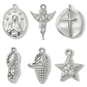 1 Piece Gorgeous Angel Stainless Steel Women's Pendants h5 Picture5
